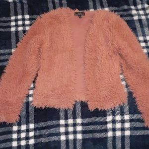 Pink fluffy jumper (no zipper)